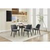 Swivel Bar Stools Set, Upholstered Barstools with Sturdy Metal Base, for Kitchen, Dining Room, Home Bar - 4 of 4