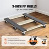 VEVOR Furniture Dolly, 1000 lbs Each Load Capacity, 2 Packs, 18" x 30", 8 x 3" PP Swivel Casters, Mover's Dolly, Moving Cart with Wheels, Wood color - 3 of 4