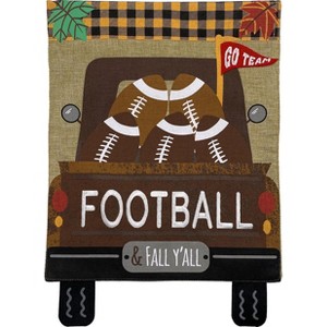 Briarwood Lane Football Truck Burlap Fall House Flag Pickup Sport - 1 of 4
