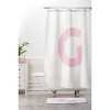 Deny Designs April Lane Art Block Monogram Shower Curtain - 3 of 3
