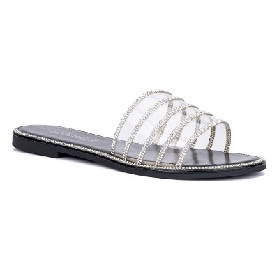 Olivia Miller Women's Nadia Sparkle Slide Sandal