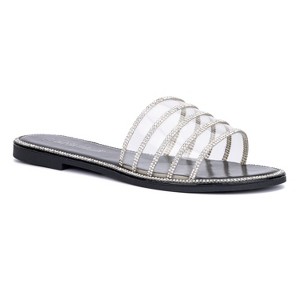 Olivia Miller Women's Nadia Sparkle Slide Sandal - 1 of 4