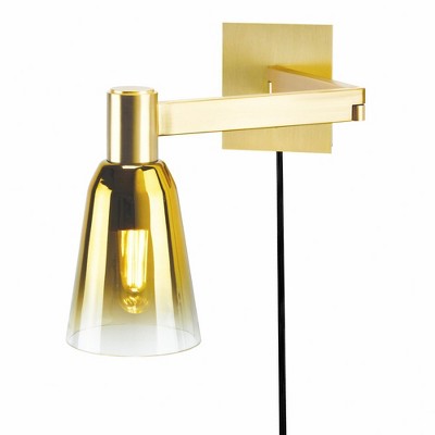 Norwell Lighting Audrey 1 - Light Sconce in  Satin Brass