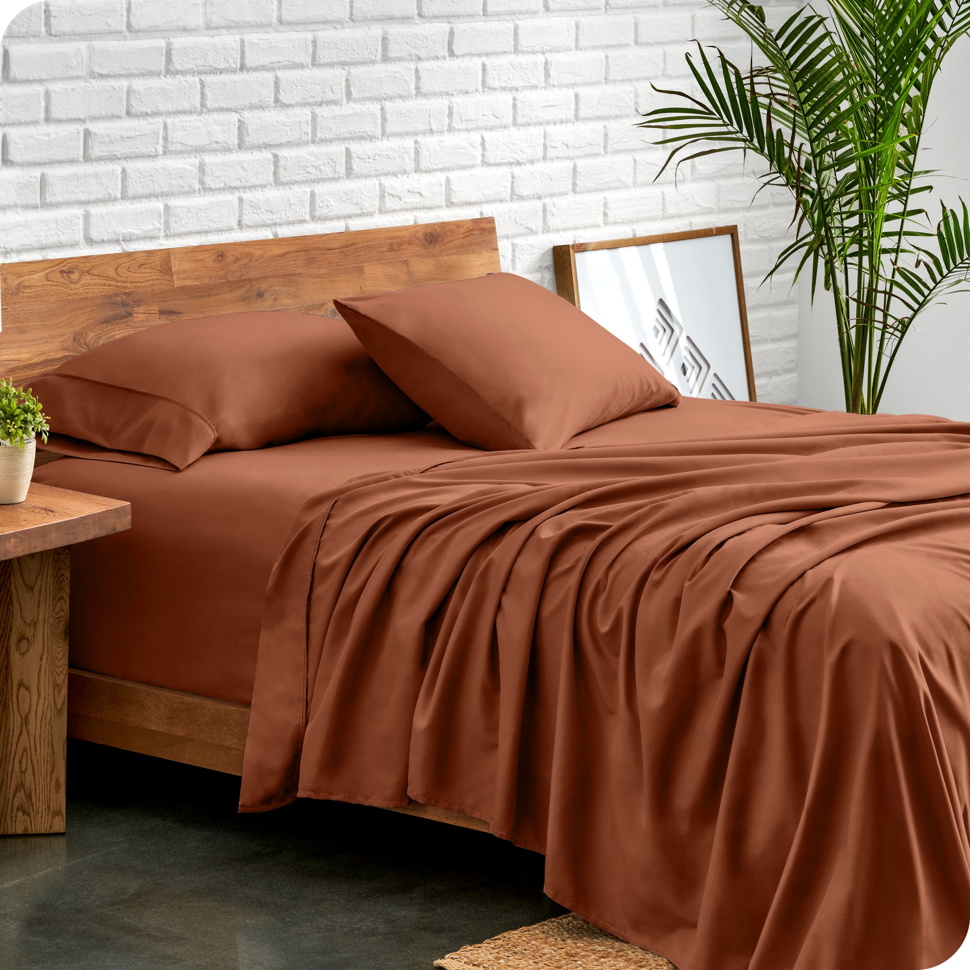 Sheet Set by Bare Home - Queen, Terracotta