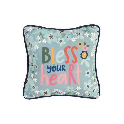 C&F Home 10" x 10" Bless Your Heart Printed Throw Pillow