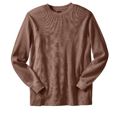 KingSize Men's Big & Tall Tall Waffle-Knit Thermal Crewneck Tee Tall