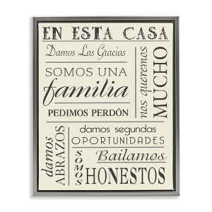 Stupell Industries En Esta Casa Familia, 17" x 21" - 1 of 4