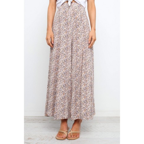 Petal & Pup Lessie High Waist Floral Wide Leg Pants