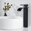 WOWOW Single Handle Single Hole Waterfall Bathroom Faucet with Drain Kit Included - 2 of 4
