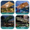 Sonkuki 6.5 FT LED Square Outdoor Patio Umbrella Market Table Umbrella - 4 of 4