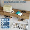 Large Kitchen Storage Cabinet, 51" Farmhouse Wood Buffet Sideboard with Storage and Charging Station - 4 of 4