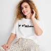 Women's Short Sleeve Je T'aime Graphic T-Shirt - Future Collective White - 3 of 3