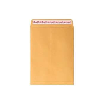 JAM Paper Self Seal Catalog Envelope 9" x 12" Brown Kraft Manila 100/Pack (13034231D)