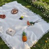 Unique Bargains 30% Cotton 70% Polyester Camping Necessities Picnic Blanket 1 Pc - 2 of 4