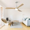 BestParts 52" Metal & Wood Ceiling Fan - Dimmable LED Light, Remote Control, Energy-Saving DC Motor - 3 of 4