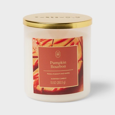 Lidded Pumpkin Bourbon Jar Candle 10oz - Threshold™