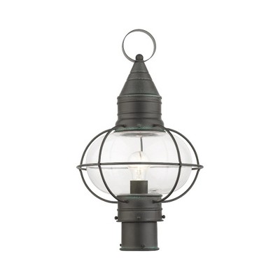 Livex Lighting Newburyport 1 - Light Post Light in  Charcoal
