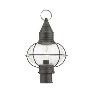 Livex Lighting Newburyport 1 - Light Post Light in  Charcoal - 1 of 1