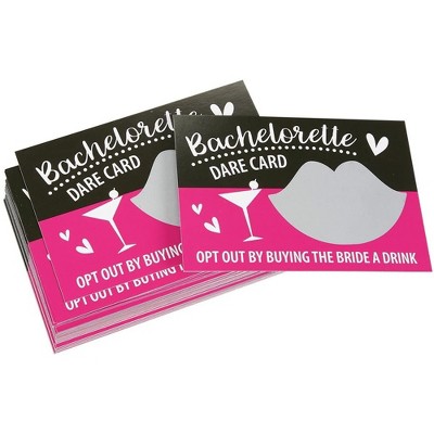 Best Paper Greetings Bachelorette Party Game, 30-Pack Dare Scratch Off Cards, Fun Novelty Drinking Games for Adults, Girls Night Out, Bridal Shower