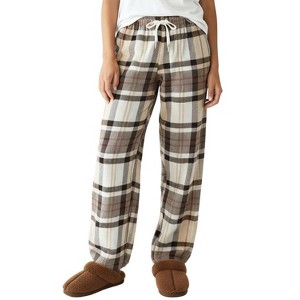 ADR Women's Soft Warm Fleece Pajama Pants, Long Lounge Bottoms - 1 of 3