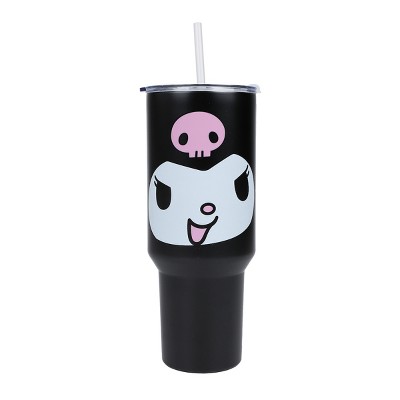 Kuromi 16 Oz Slim Acrylic Travel Cup With Straw