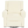 360° Swivel Recliner Nursery Glider Rocker Leisure Massage Sofa Accent Chair Lounge Chair, Chenille - ModernLuxe - 4 of 4