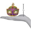 Old World Christmas Glass Blown Ornament, Mardi Gras Mask - 4 of 4