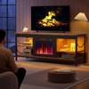 Pinmoco Electric Fireplace TV Stand Fit TVs up to 65 inch Gaming Entertainment Center with Open Storage Shelves - 2 of 4