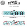 Big Dot of Happiness 50’s Sock Hop - 1950s Rock N Roll Party Favors and Cupcake Kit - Fabulous Favor Party Pack - 100 Pieces - 3 of 4