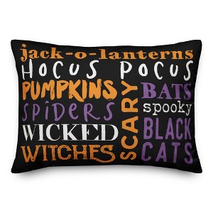 Creative Products Halloween Words 14x20 Indoor / Outdoor Pillow - 1 of 1