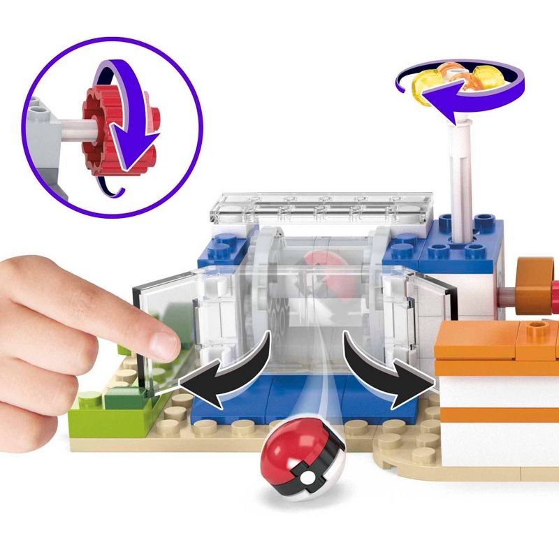 MEGA Pokemon Building Toy Kit, Forest Pok&#233;mon Center with 4 Action Figures - 648pcs, 4 of 7