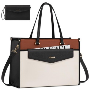 Laptop Bag for Women, 15.6'' Laptop Tote Purse 2-in-1 Professional Work Bag Business Briefcase - 1 of 4