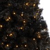 Nearly Natural 4-ft Black Artificial Christmas Tree with 170 Clear LED Lights - 4 of 4
