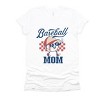 Simply Sage Market Baseball Mom Checkered Short Sleeve Tee - L - White - 2 of 4