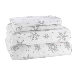 Avanti Linens Winter Wonderland Flannel Queen Sheet Set - 1 of 3