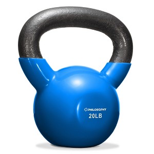 Philosophy Gym Vinyl Coated Cast Iron Kettlebell Weights  - Blue - 1 of 4