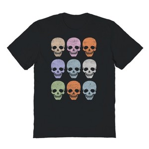 Social Collective Men Skulls Short Sleeve Graphic Cotton T-Shirt - 1 of 4