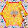 Vivid by Brea Reese: Mixed Media Coloring Pad - Mandala - 24 Shaped Sheets - 4 of 4