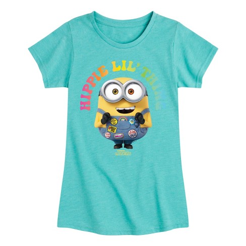 Girls' - Despicable Me Minions - Hippie Lil' Thing Fitted Short Sleeve Graphic T-Shirt - image 1 of 4