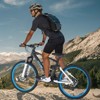 VEVOR Mountain Bike, 26-inch MTB Bicycle with Full Dual Suspension, 21-Speed ​​Twist Shifter,Dual Disc Brakes, Aluminum Alloy Frame , Black&Blue - 2 of 4
