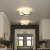 Hampton & Thyme 17" Wide 2-Light Semi Flush Mount with Fabric Shade - image 4 of 4