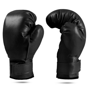 iMountek "Kids Boxing Gloves for 8-15 Years Old Boys & Girls – Junior Training Mitts for Kickboxing, MMA & Punching Bags" Black Kids Size - 1 of 4