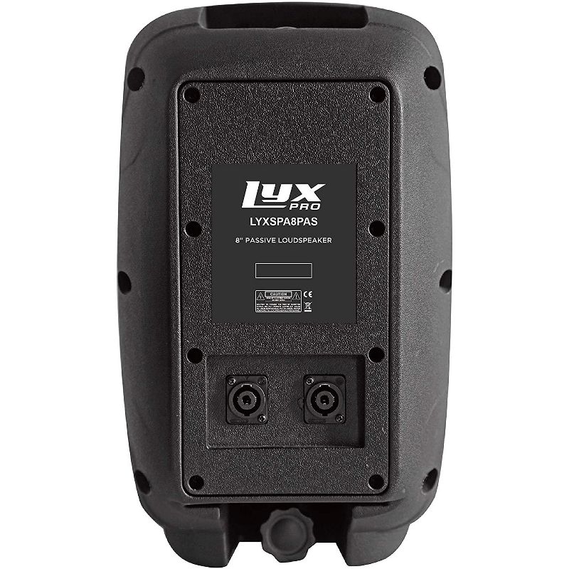 LyxPro 8” Portable Passive PA Speaker System W/Speakon, XLR Input, 3 of 5