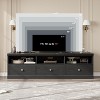 CuisinSmart 70in Entertainment Center with Storage Drawer, Mid-Century Modern TV Console with Open Shelves, Media TV Cabinet - 3 of 4
