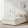 Double Bed Frame with Padded Bed Ring and Lambswool Headboard Platform, Cloud-Like Bed Frame with Soft Rounded Corners, Easy to Assemble - 3 of 4