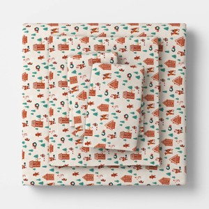 Christmas Flannel Sheet Set - Wondershop™ - 1 of 4