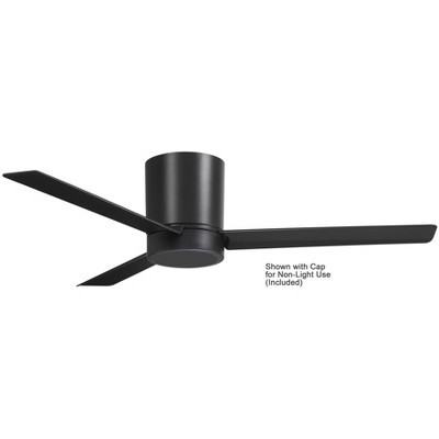 52'' Black Low Profile LED Ceiling Fan with Remote