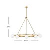 Lark Orla 10 - Light Chandelier in  Lacquered Brass - 4 of 4