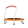 KWPZQEB 36 Inch Mini Exercise Trampoline, Compact Fitness Trampoline with Handle for Kids Ages 1-6, Fitness Rebounder Indoor, Garden, Max Load 150lbs - 3 of 4