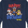 Boys' - Paw Patrol - Happy Birthday Rubble Chase Marshall Long Sleeve Graphic T-Shirt - 2 of 4